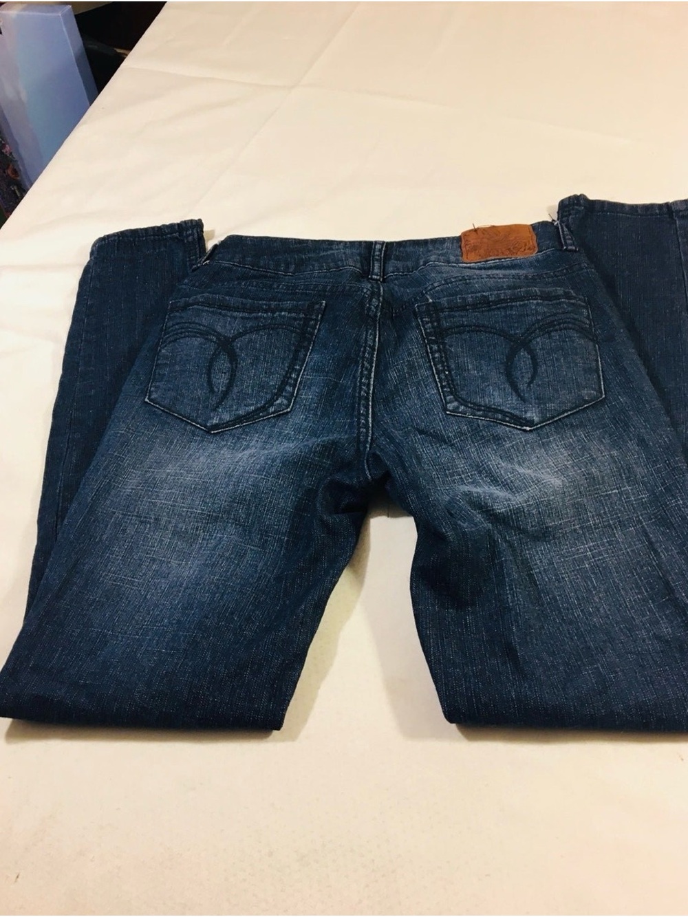 Paris Blues Women's Skinny Jeans in Dark Blue Denim